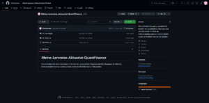 Github – Quant Finance und Aktuariat